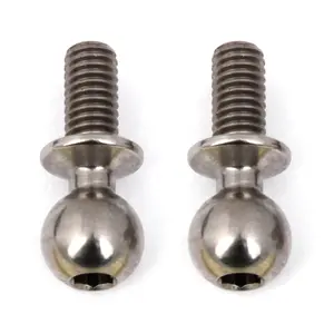 Team Associated 4mm Factory Team Heavy Duty Titanium Ball Stud Set (2) (91750)