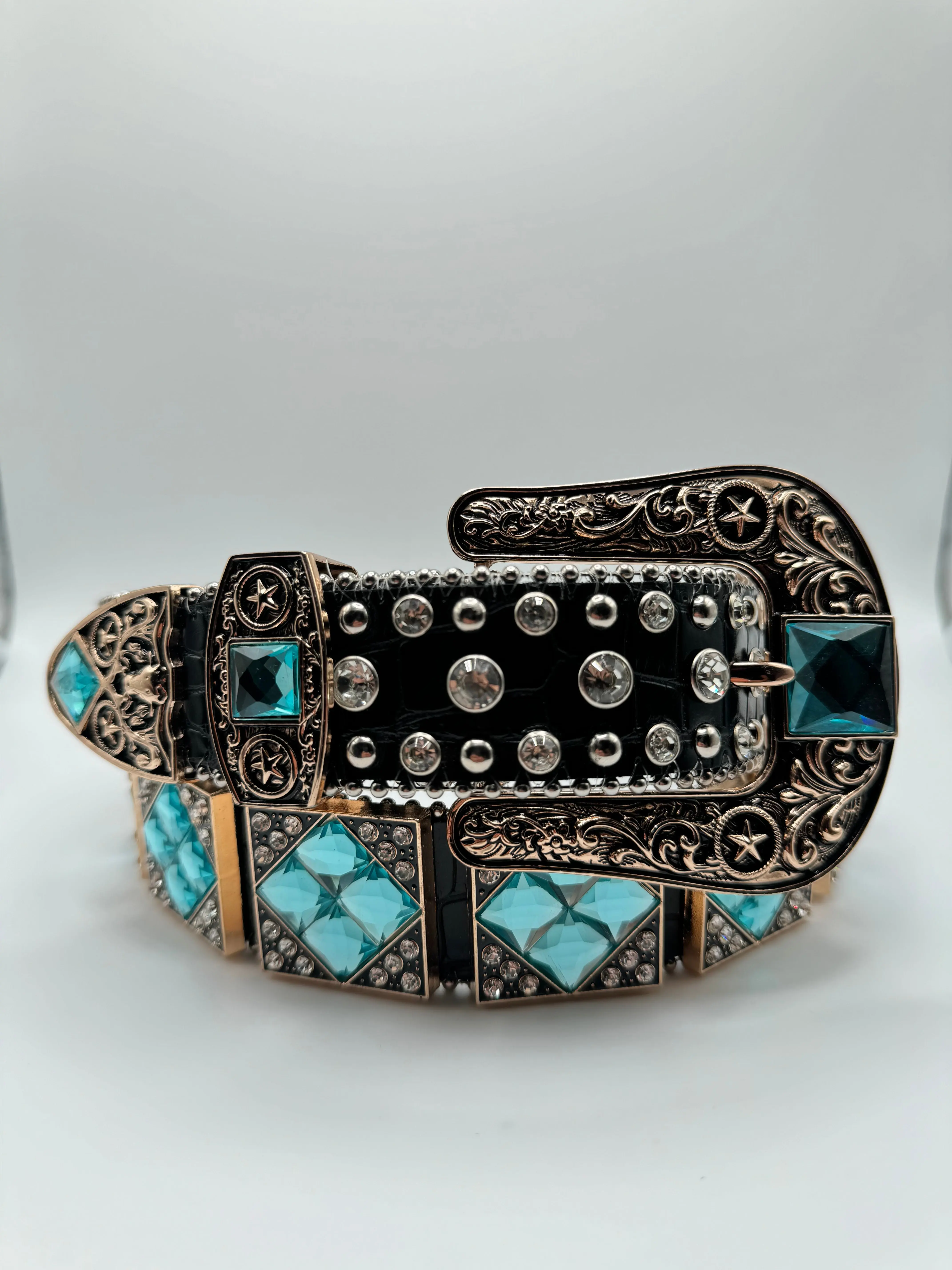 Rhinestone belt- blue Rhinestone belt- blue