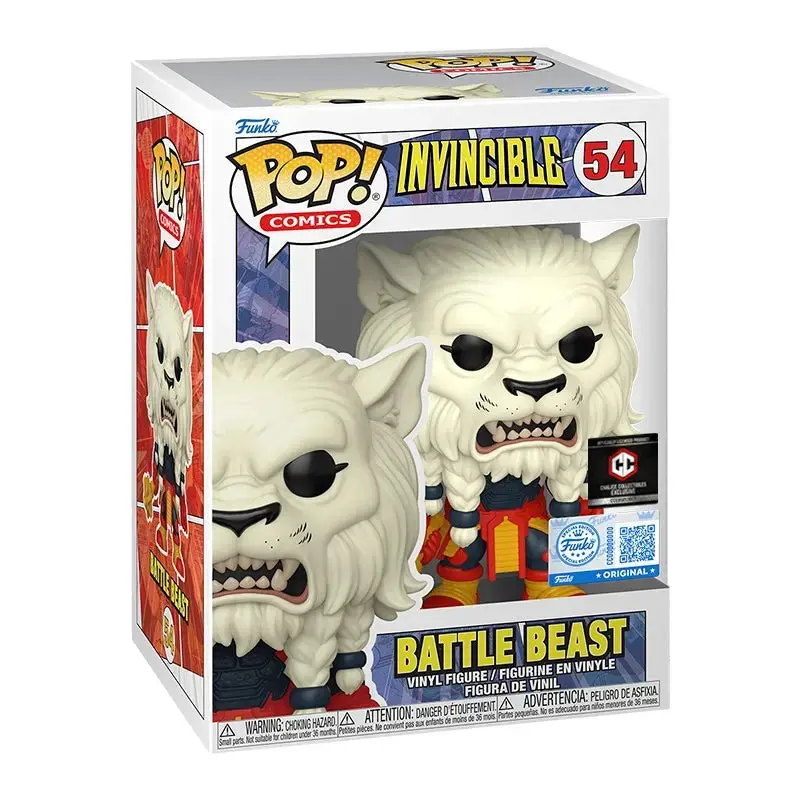 Funko Battle Beasts Numbered 54 Invincible Premium Vinyl Figure - Chalice Collectibles Comics Series, Collectible Figurines, Series Figures, Battle Beast Art, Easy to Hold Display Piece