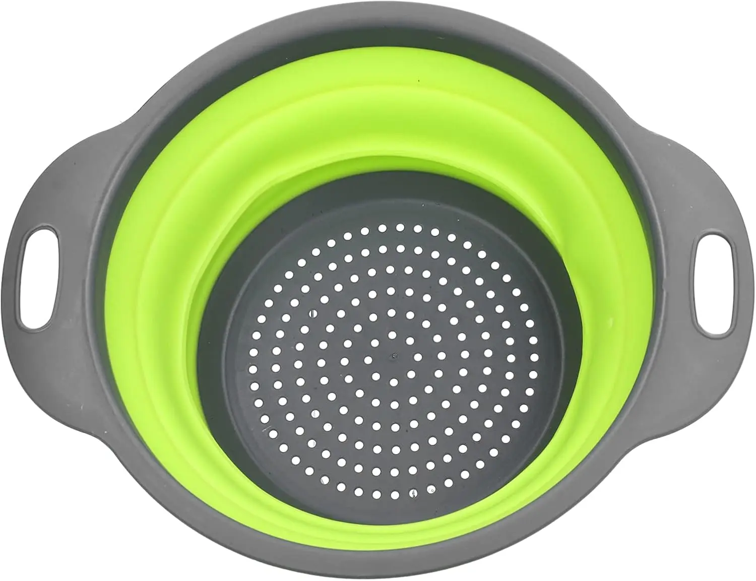 Colander Space-Saving Foldable Kitchen Strainer with Non-Slip Base Durable Thickened Collapsible Strainers for Pasta, Vegetables, Fruits