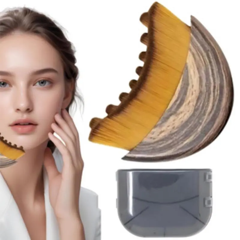 Lymph Contour Facial Brush for Dry Brushing, Lymphatic Contour Face Brush, Ergonomic Facial & Jawline Lymphatic Drainage Massager, Helps Relieve Fatigue and Firm the Skin, Facial Care Tool, Facial Beauty Massagers