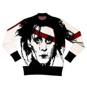 Edward Sweater  - Comfortable Knitwear for Men in Versatile Design Wool Crewneck