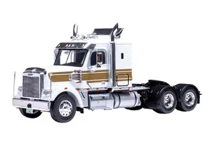 2012 Freightliner Coronado - White and Gold Diecast 1:43 Scale Model - IXO America TR21022