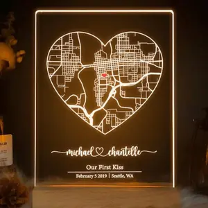 Where We Met Map, Personalised Anniversary gift, Where We Met Gift, First Date Gift, First Anniversary gift for him and her