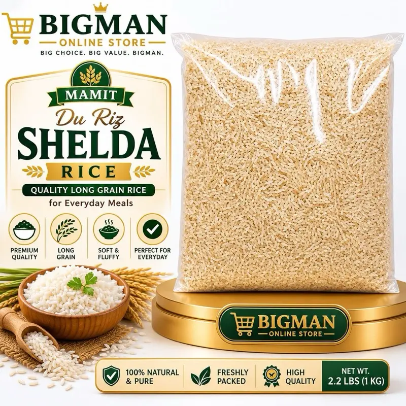 Mamit Du Riz Shelda Rice, Premium Long-Grain Rice for Everyday Meals