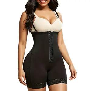 1 Pack Fajas Colombianas Shaping Pants Tummy Control Pants for Women Butt-Lifting Shapewear, Sexy and Comfortable High-Waist Body Sculpting Garment Womenswear Compression minimalist comfortable butt lifting seamless short smooth fabric  fitness workout