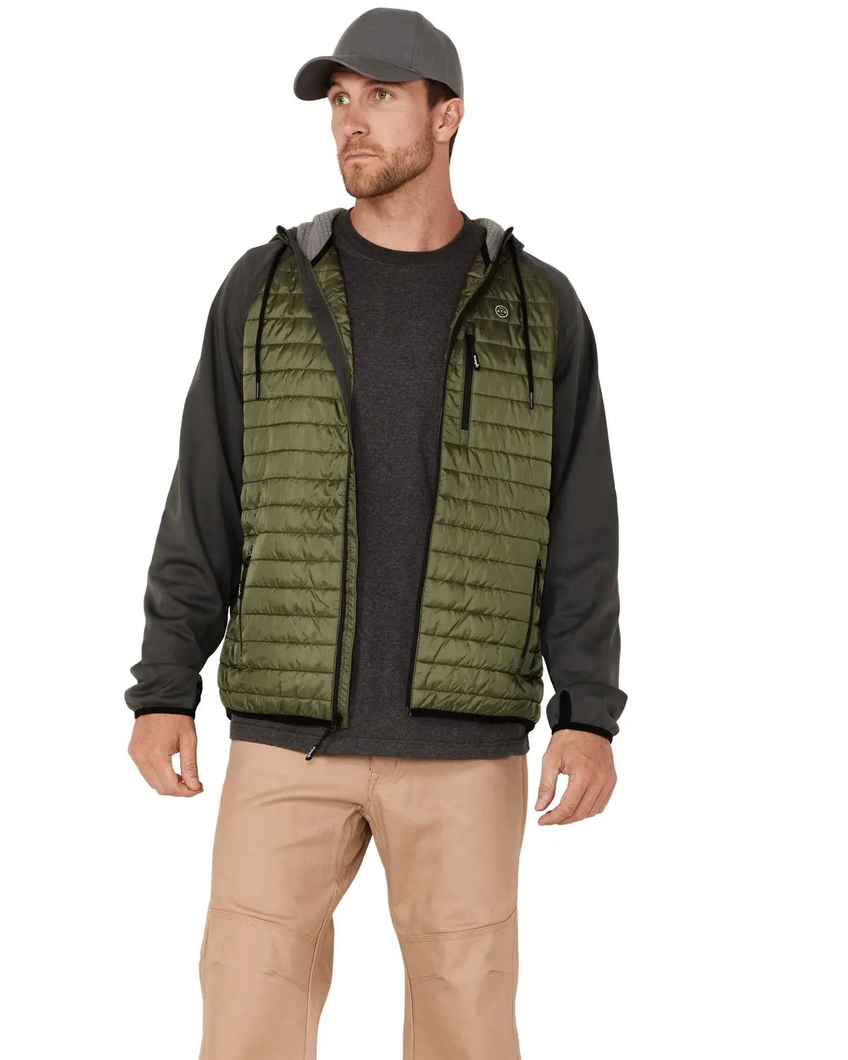 Wrangler Men's Atg By Men'S All-Terrain Outrider Zip-Front Insulated Jacket - Nsj25ds