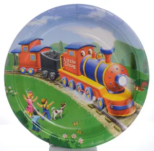 Little Chug Train Party Dessert Plates (8 ct)