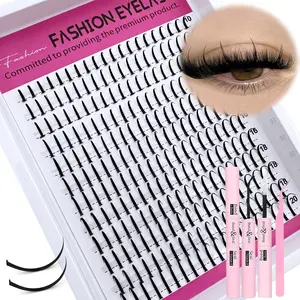 Spikes Lash Clusters Long 10-20mm, Wispy Eyelash Clusters, Lower Eyelashes D/DD 240pcs, Volume Individual Lashes, DIY Spiky Lash Extension, Mink Strips Lashes