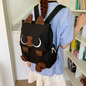 Cute Cat Backpack for Women, Large Capacity School Bag, Casual Versatile Campus Travel Backpack