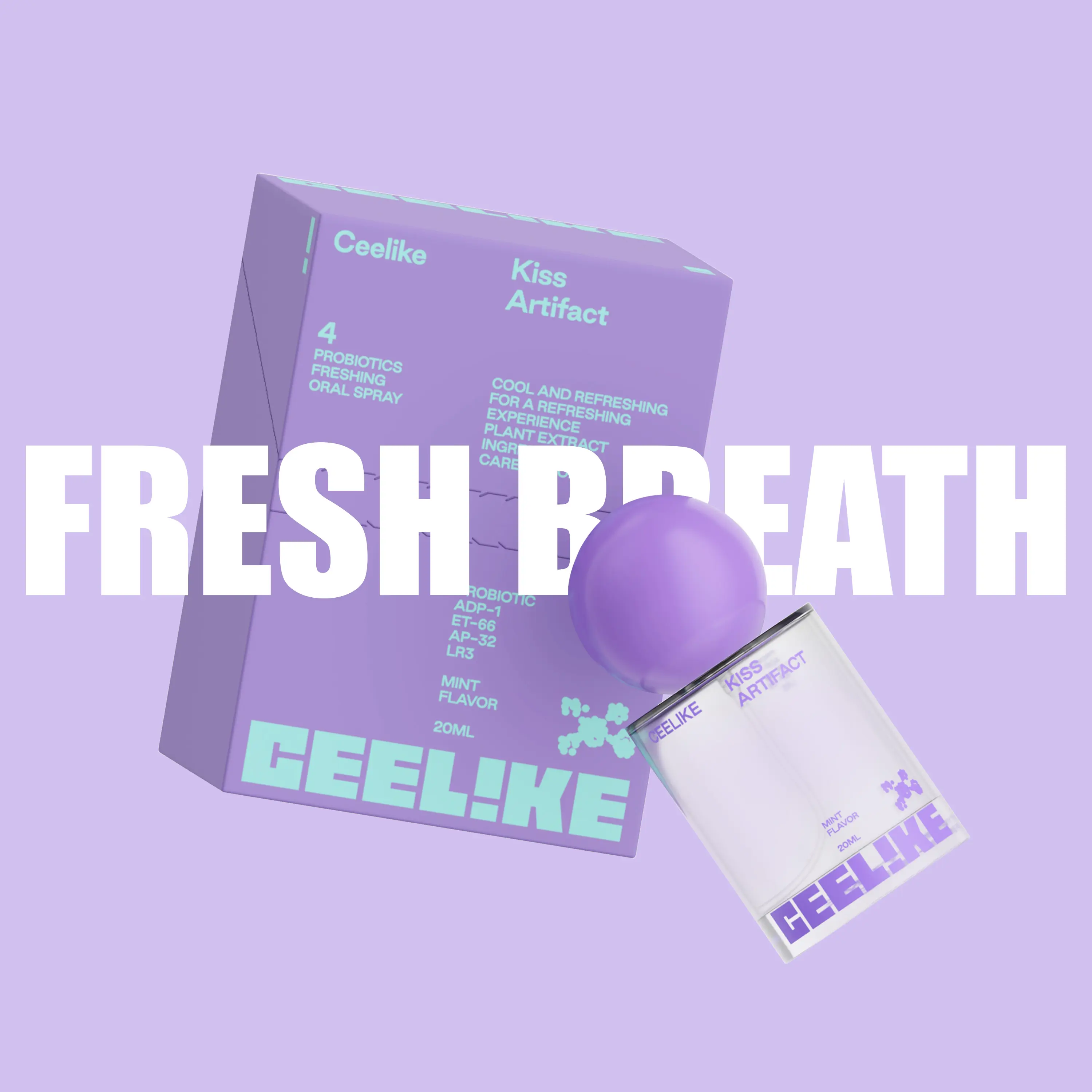 CEELIKE Probiotic Oral Spray – 20ml Spring Breeze Mist for Lasting Freshness & Oral Care