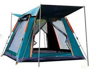 3-5 Person Instant Pop Up Camping Tent, 94.5"×94.5"×60.6" (240×240×154cm), Waterproof UV Protection Portable Tent with Carry Bag, Easy Setup for Camping Hiking Family Outdoor
