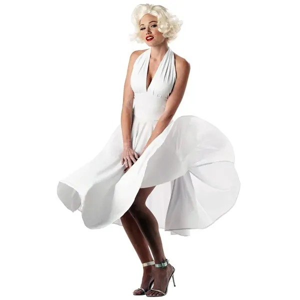 costume marilyn monroe happy birthday dress Let's talk about the iconic dress Marilyn Monroe wore to wish President  Kennedy a Happy Birthday.  On May 19, 1962, Marilyn stunned in a super  sheer, skin-coloured Bob Mackie/Jean Louis gown,