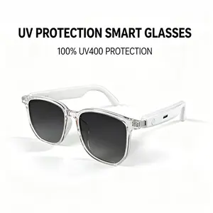 Smart Glasses, Wireless Audio Glasses, Wireless Audio Eyewear, Bluetooth Instant Connection to Phones, Lossless Sound, Voice Calls, Smart Touch Control, Suitable for Office, Travel & Daily Use, Unisex, Digital Gift, Smart Wearable Device