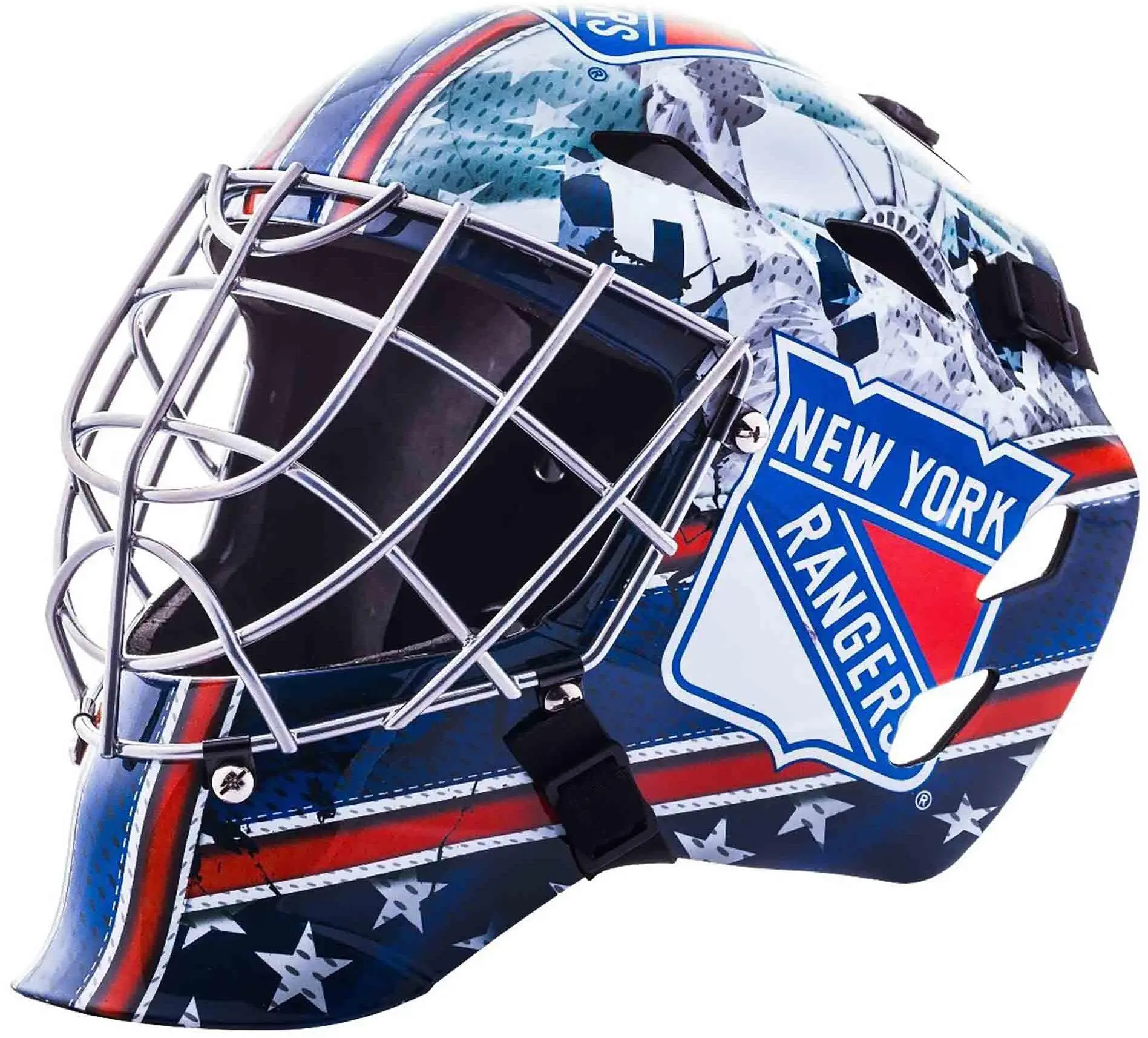 New York Rangers Unsigned Franklin Sports Replica Goalie Mask