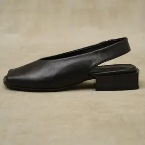 Gloss Block Black Women`s Summer Casual Sandals