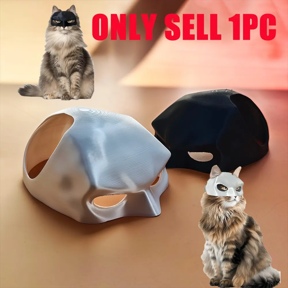 Batman Mask, Pet Mask, 1 Count Pet Costume Mask, Pet Supplies, Costume Creepy Accessories for Dogs & Cats, Kitten, Kitty, Party Supplies, Cosplay Mask, Valentine's Day Gift, Halloween