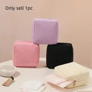 New Thickened Sanitary Towel Storage Bag, Zipper Pouch, Menstrual Pad Holder, Monthly Essential Small Bag, Basic Hygiene Kit, Space Saving Bags, Travel Organizer Bag, Travel Organization Pouch