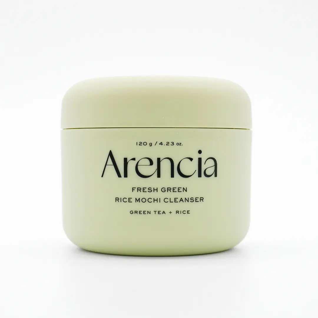 Arencia Fresh Green Rice Mochi Facial Cleanser (120g) - Nourishing, Hydrating Formula for Sensitive Skin, Supports Facial Cleansing and Radiant Complexion