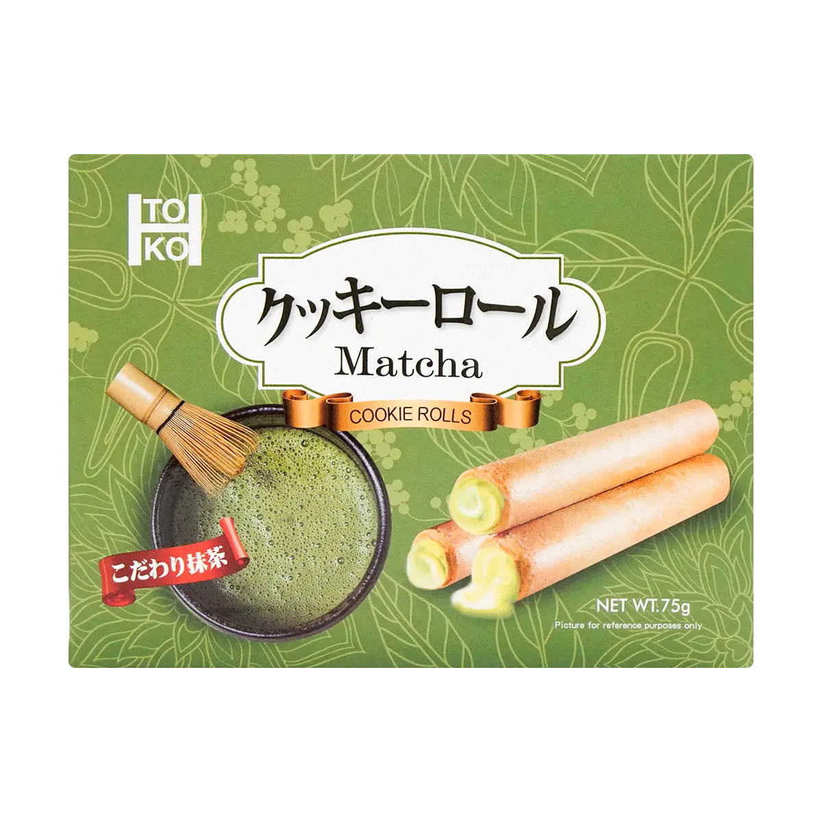 TOKO Matcha Sweet Heart Popping Candy Rolls 74g - Fun & Delicious Japanese Snack TOKO Matcha Sweet Heart Popping Candy Rolls 74g - Fun & Delicious Japanese Snack