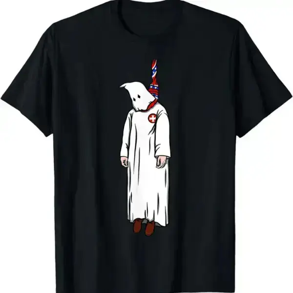 Men's TheKills "Kill TheKlan" Graphic Round Neck T-Shirt, Casual Menswear Short-Sleeve Streetwear Top