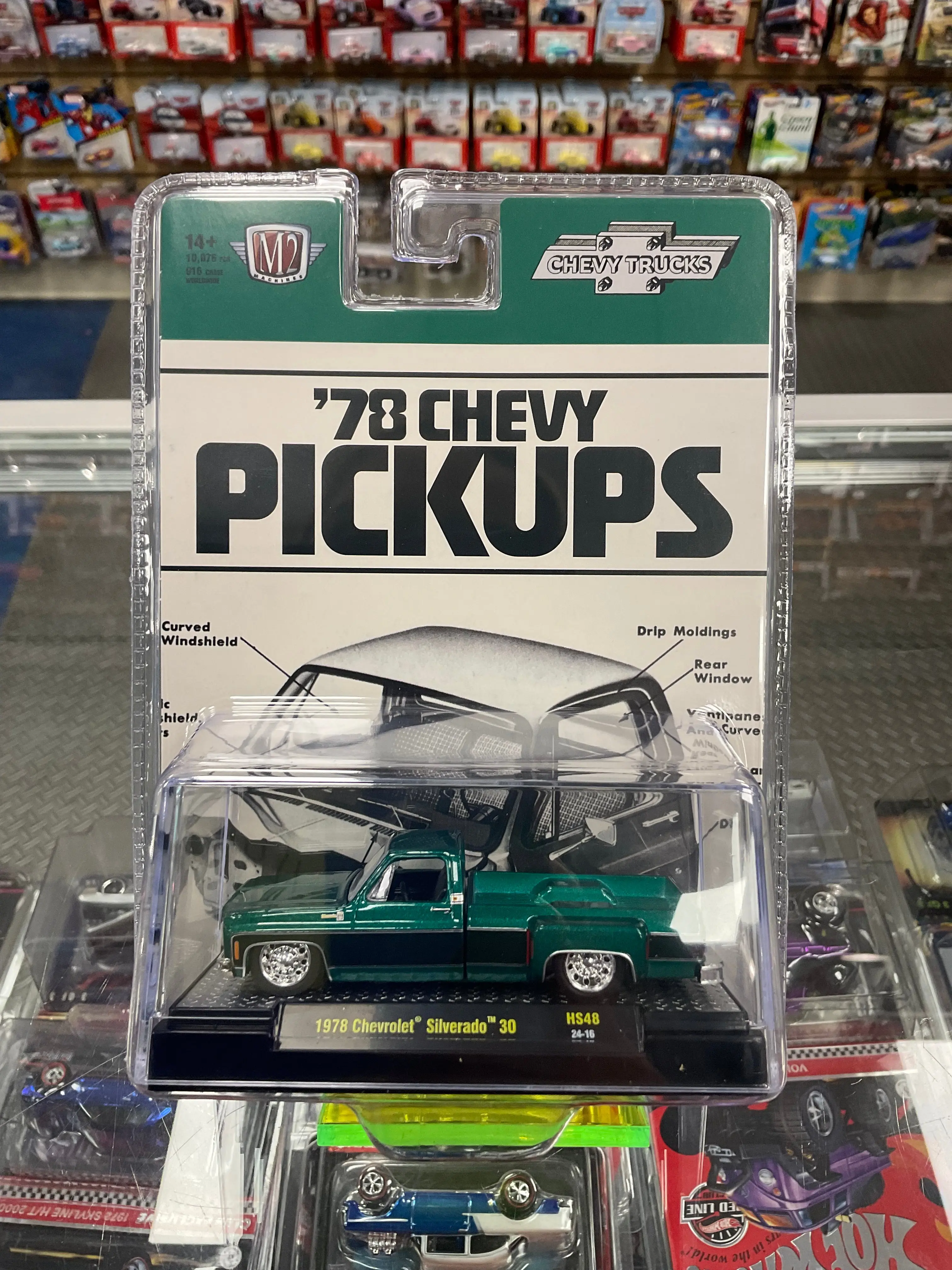 M2 Machines 1978 Chevrolet Silverado 30 Green/Black HS48