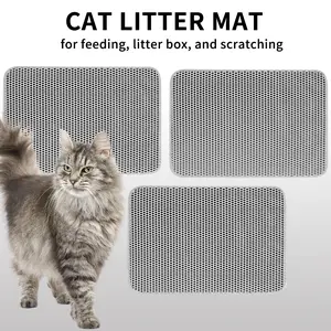 [Double-Layer Cat Litter Mat] EVA Material Pet Accessory for Indoor Feline Use - Odor-Proof, Non-Slip, Easy-to-Clean, Durable, Comfortable Pet Waste Management Bed Mat