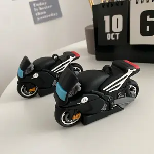 1 motorcycle headphone case,Cute wireless Bluetooth earphone case, drop resistant, Protection, durable, stylish and Compatible accessory, suitable for AirPods pro3/1/2/3/4/pro/pro2(Different models may have different shapes)