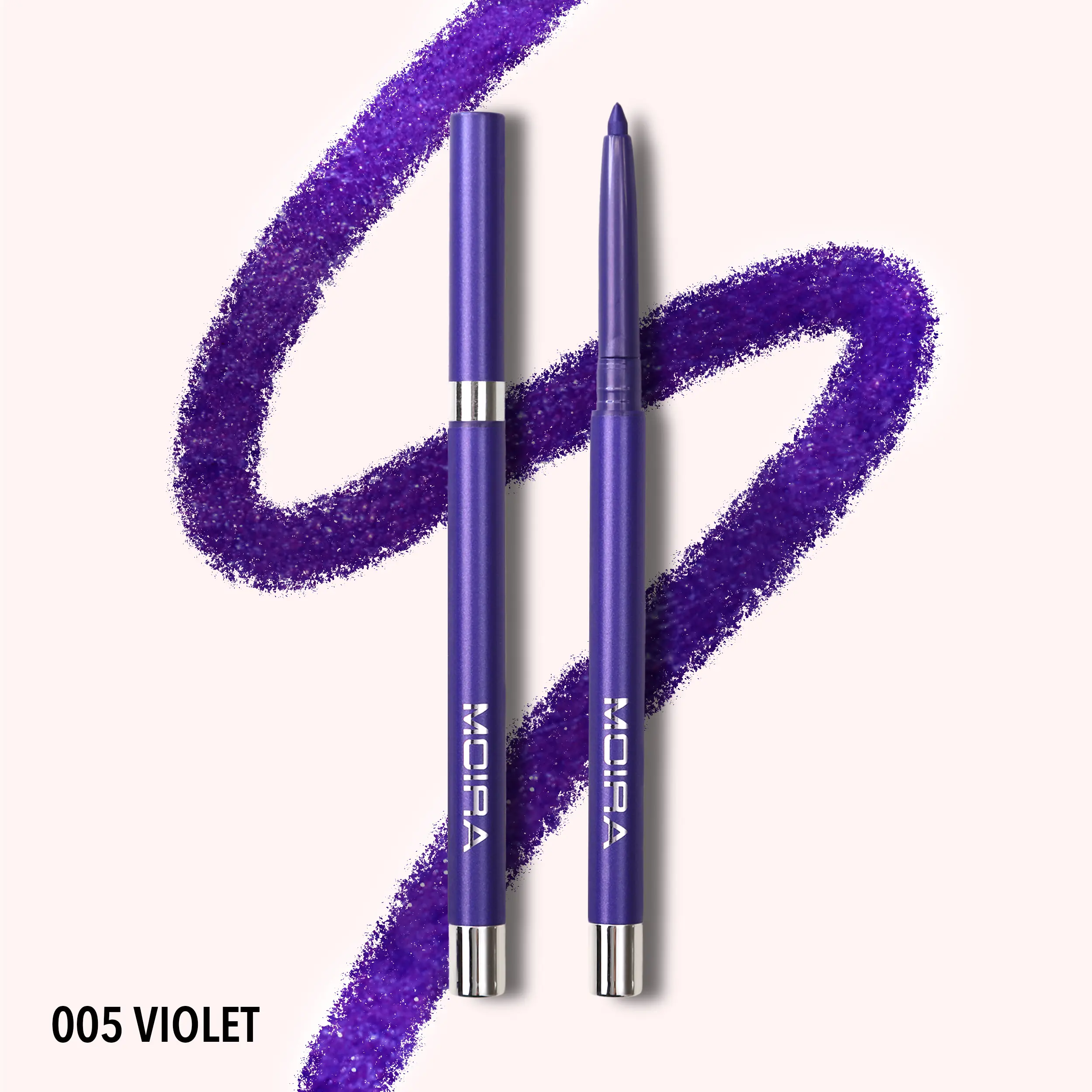 MOIRA | Statement Shimmer Liner (005, Violet) | Multi-Use Shimmer Eyeliner & Lip Liner with Smooth Glide Application