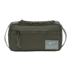 Nike Utility Speed Zipper Closure Fabric Unisex Crossbody Chest Waist Bag in Khaki Green