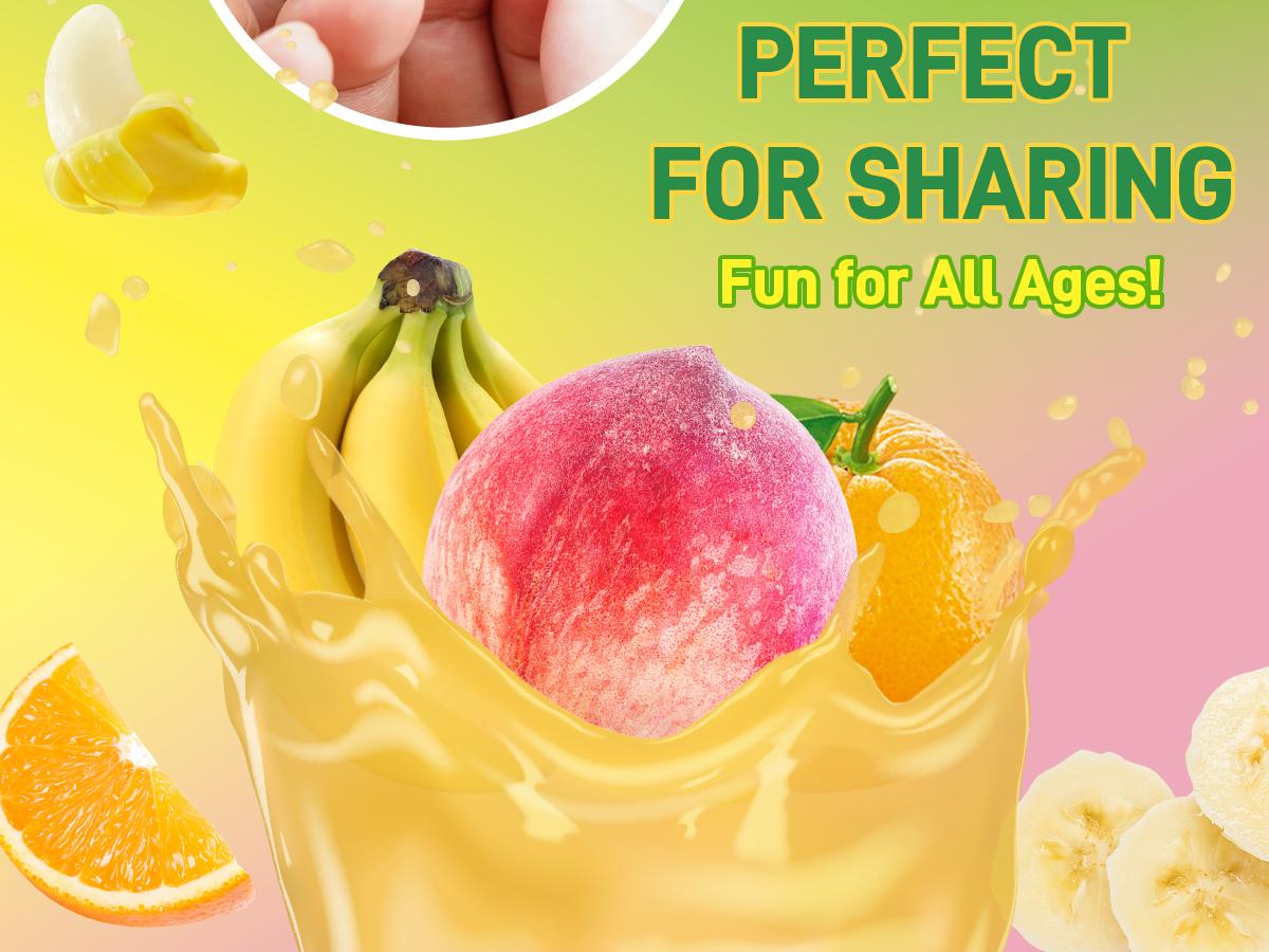 Amos Peelerz Fruity Gummies 608g New Tropical Edition Lychee Kiwi Peach Mixed Pack Mango Lychee Pineapple Exotic Chewy Fruit Candy Low Sodium Fat Free Sweet Juice Snack Bonbon