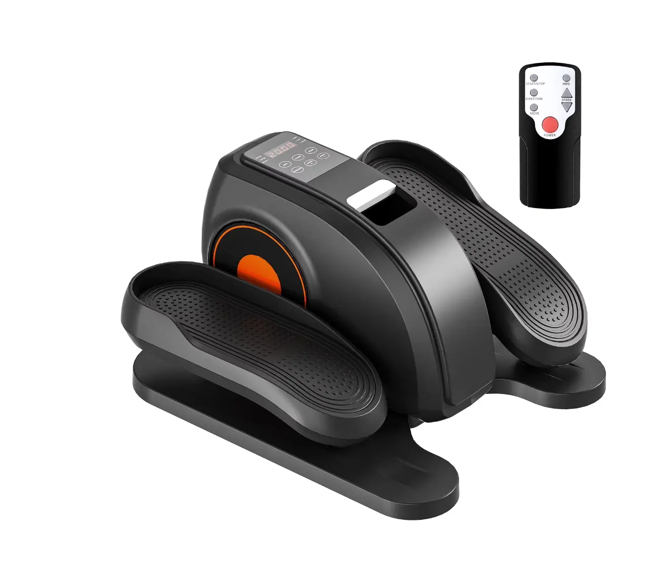 Under-Desk Mini Elliptical Machine - Quiet Pedal Exerciser with Adjustable Speed, LED Display