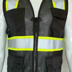 FX Safety Class II High Visibility Reflective Vest in Various Colors - Two Tone Mesh Fabric reflective strip