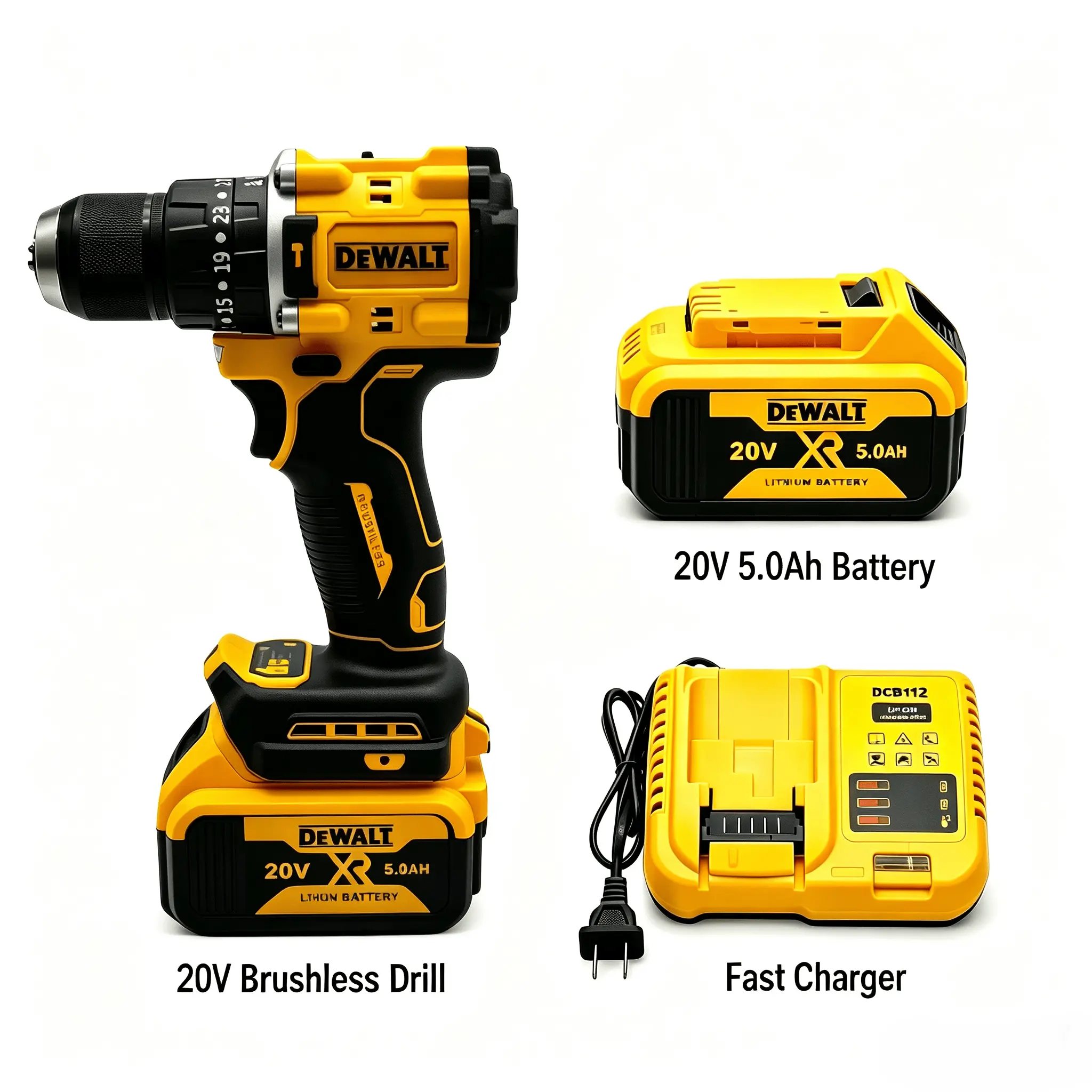 【DEWALT】 Handheld Multi-Purpose Drilling Machine with Ergonomic Grip – Versatile Home & Outdoor Repair Tool, Best Men’s Gift