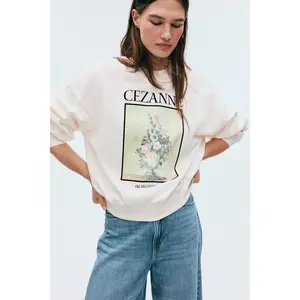 H&M Oversized print-motif sweatshirt