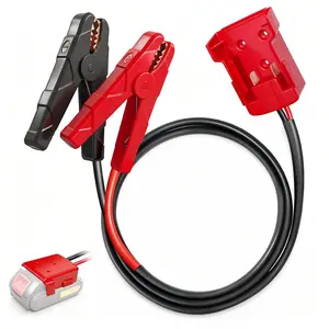 Jump Starter Cable for Power Tool Battery, 8AWG 5.9ft Adapter for Mil.waukee M18 , Heavy Duty Portable Car Battery Booster Cables for Emergency Roadside Use
