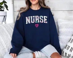 Cute Nurse T-Shirt, Sweatshirt & Hoodie – Gift for Registered Nurse, New Nurse Cotton Crewneck