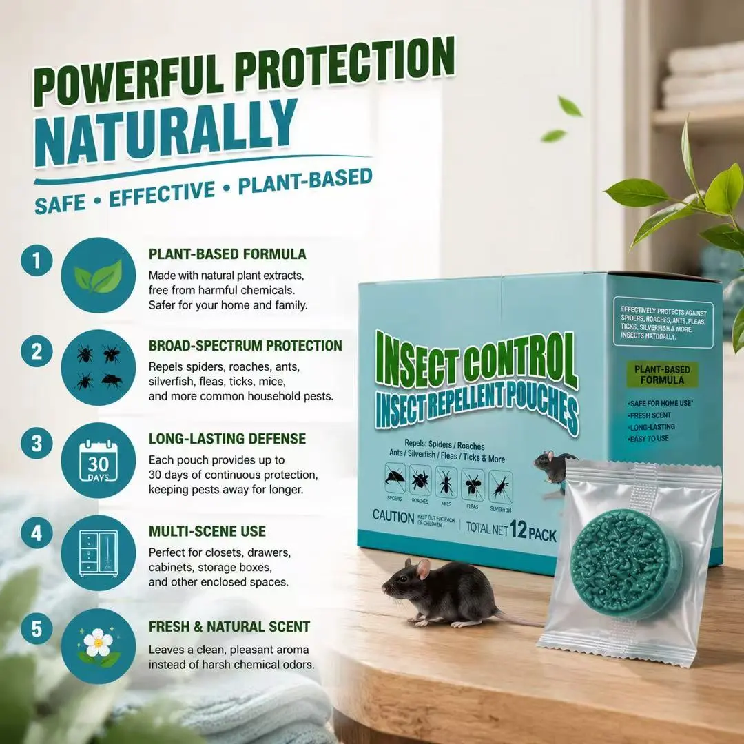 Aromatherapy Camphor Repellent - Strong Pest Control for Spiders, Rodents, Rabbits, Deer, Indoor, Outdoor Warehouse Use, Car Engine Deworming, Household Odor Elimination, Ticks, Households/Cars