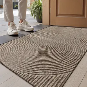 Geometric Retro Door Mat, Modern Style All Seasons Rug, Modern Abstract Rug, Geometric Pattern Rug, Geometric Doormat, Fade Resistant, Low Profile, Non-Slip, Easy Clean, Indoor Outdoor Decor