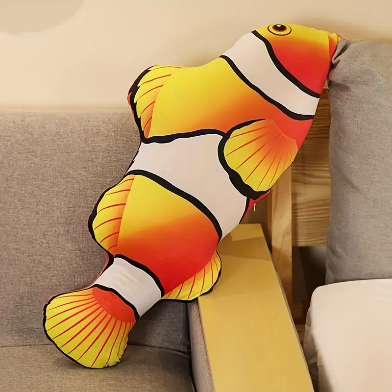 40cm/15.74in Realistic Fish Plush Stuffed Animal - Super Soft Huggable Simulation Fish Doll Suitable for &, Multi-Color Options, Bedtime Companion & Room Decor Gift (Birthday/Holiday)