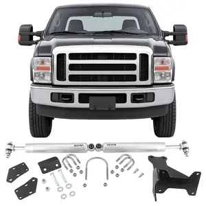 fathersdaygift VEVOR Dual Steering Stabilizer, for 2005-2024 Ford F-250/F-350 Super Duty 4WD, Dual Steering Stabilizer Kit Fits with 2 Inches of Suspension Lift or Higher, Enhanced Control and Reduced Vibration