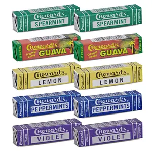 Choward's Mints Variety Pack of 10 - Violet, Spearmint, Peppermint, Guava and Lemon