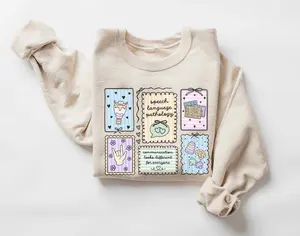 Speech Language Pathology Short Sleeve T-Shirt / Sweatshirt & Hoodie • SLP Coquette Work Sweater • Speech Therapy Crewneck • Speech Therapist • Speech Pathologist Gifts