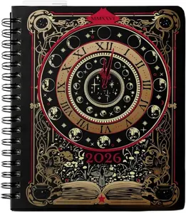 2026 Gothic Mystical A5 Spiral Planner | Daily Weekly Monthly Notebook | Waiting for Night