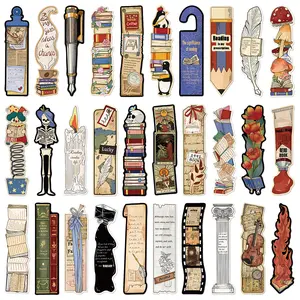 Book Lover Bookmark,30pcs/set Double-sided Bookmark for Reading,Cute Funny Bookmark for Women,Reading Book Accessories for Women,Book Reading Stickers