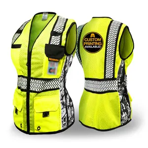 KwikSafety ROADBOSS PREMIUM Safety Vest for Women (SNUG-FIT) Limited Edition Truck Tread Design Class 2 ANSI OSHA Hi Vis Reflective - Model No: KS3334