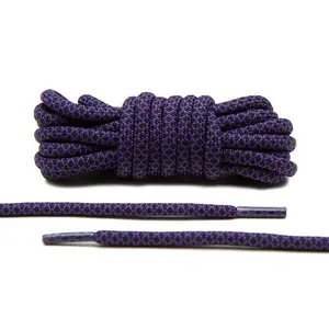 Purple/Black Rope Laces