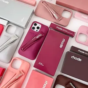 [Deals Summer] Trendy Lip Gloss Design Phone Case – Trendy Soft Silicone Anti-Drop Shockproof Back Cover with Built-in Cosmetic Holder, Fashion Protective Case for iPhone 11, 12, 13, 14, 15, 16, 17, Pro Max