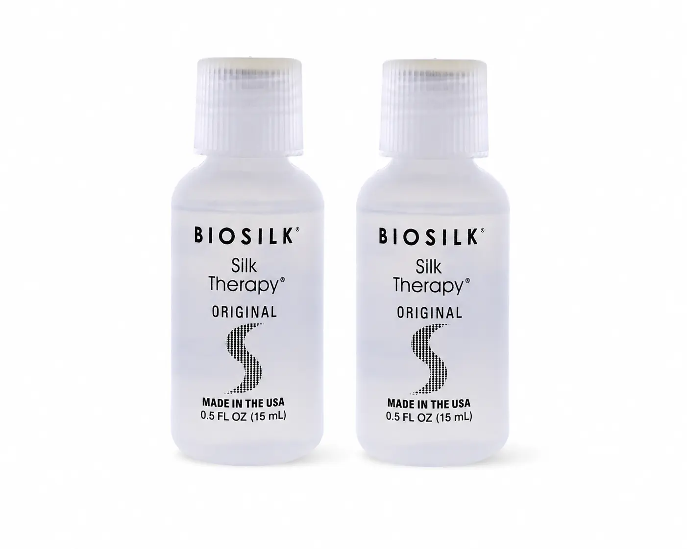 Biosilk Silk Therapy Original Hair Oil Treatment, 0.5 oz, 2-Pack Compact Haircare Product