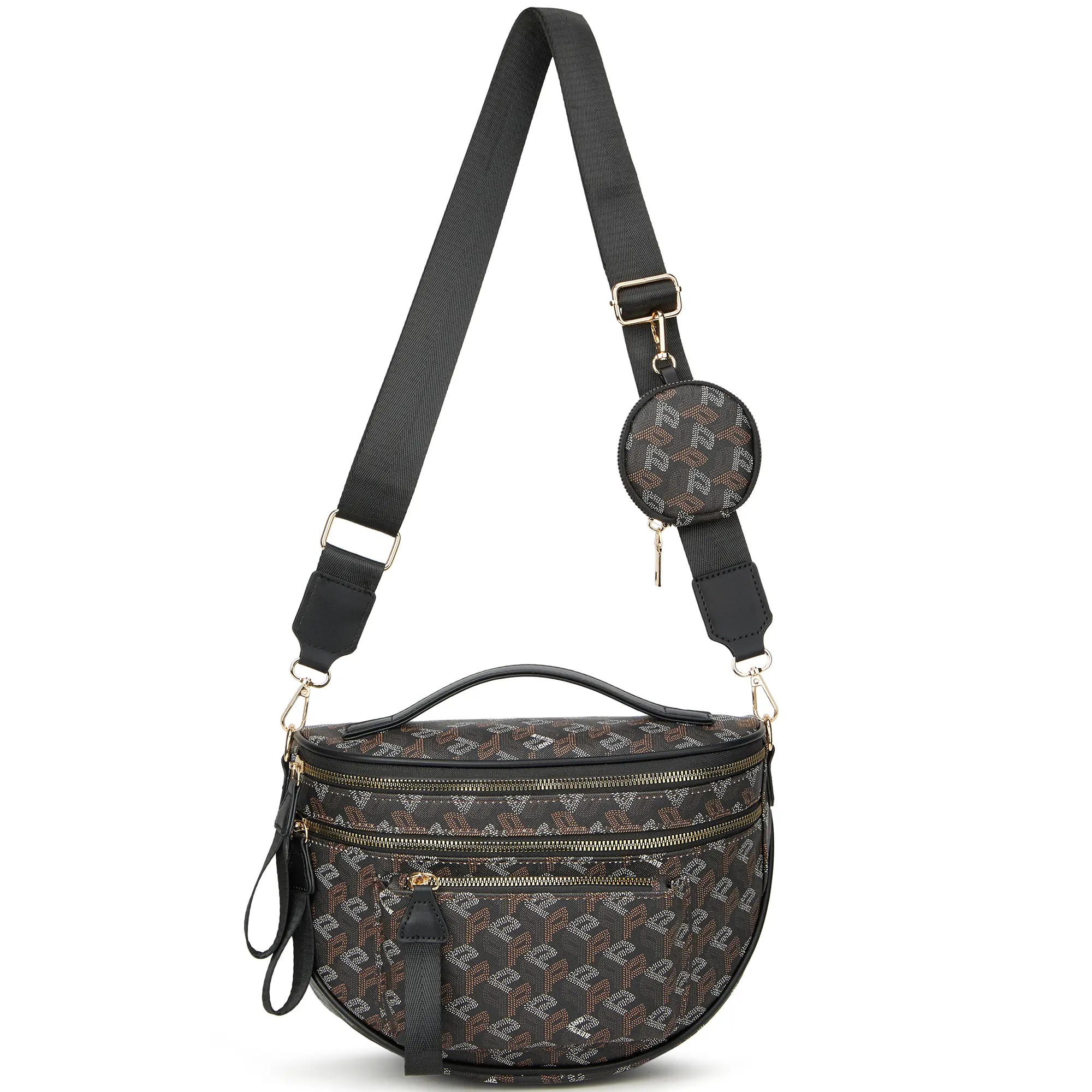 Spacious Checkered PU Leather Crossbody Bag Bum Bag Checkered Handbags Wallets for Women tiktokshopspringglowup summerwins,summerwins Casual Bum Bag
